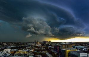 Thunderstorm over the City of Sydney, Australia